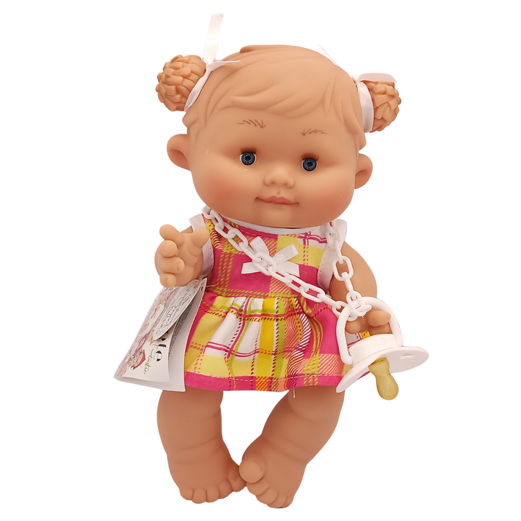 Doll Emmy - Checked Dress, Two Hairs Up