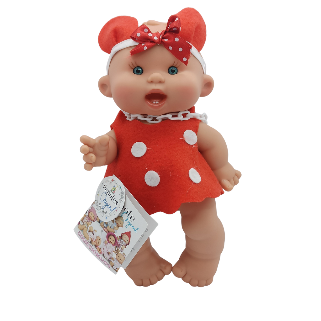 Julie - Red Plush Dress and Red Headband with Ears
