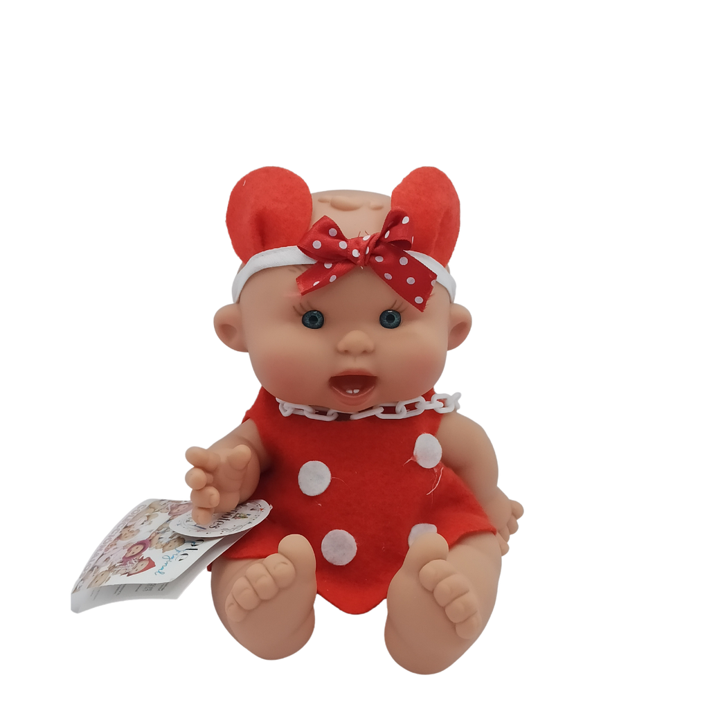 Pepotin Alice - red plush dress and headband with ears