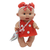 Pepotes Juliet - Red Plush Dress and Red Headband with Ears