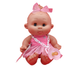 Pepotes Maya - Bun, Pink Dress With Silver Stars, Blinking Eyes