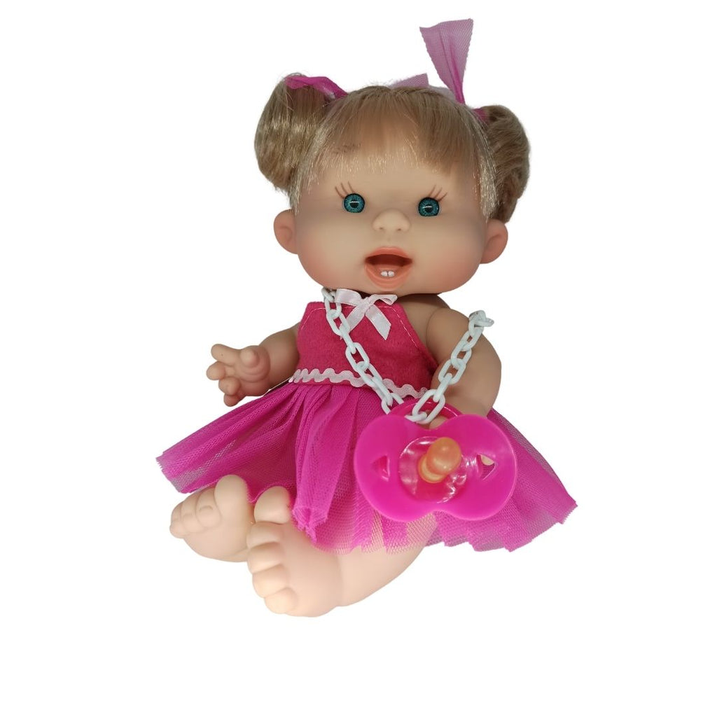 Pepotes Holly - blond hair and tutu pink dress